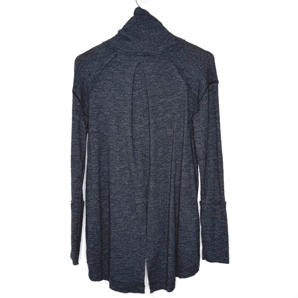 We the Free Grey Cowl neck split back tunic‎ top Gray Medium - Picture 2 of 10